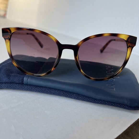 LeSpecs Contention Sunglasses Women Brown Gold NWT main image 6
